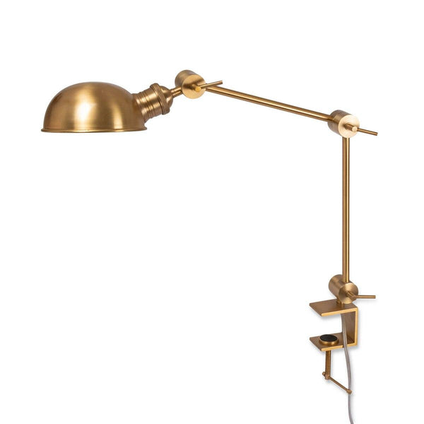 Clamp-on Desk Lamp with Dome  Shade