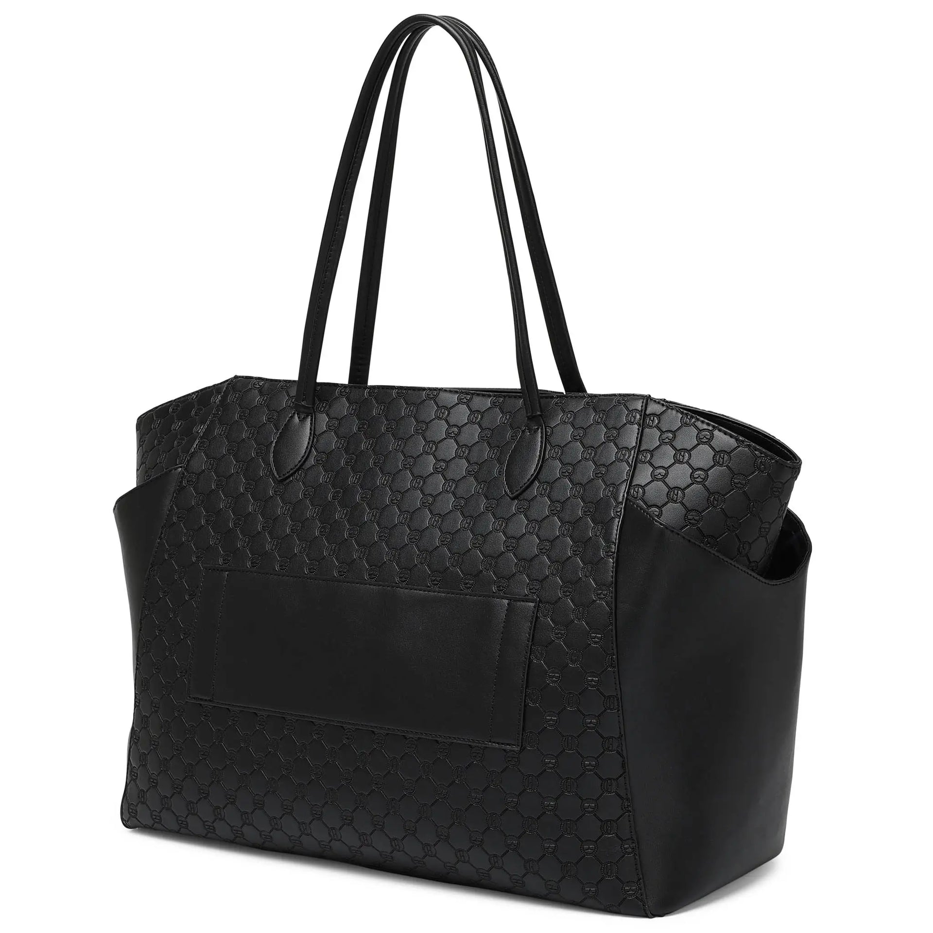 Compass 32L Vegan Leather Monogram Weekender Tote Bag