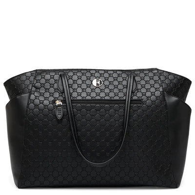 Compass 32L Vegan Leather Monogram Weekender Tote Bag