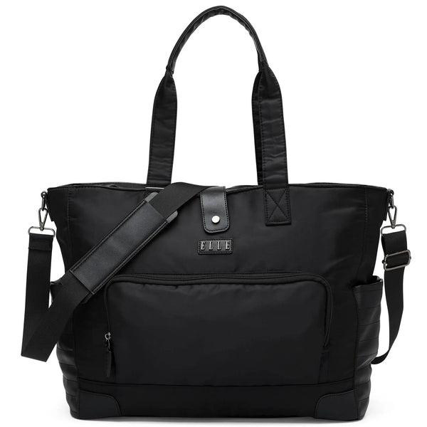 Voyage 25L Twill and Vegan Leather Weekender Tote Bag