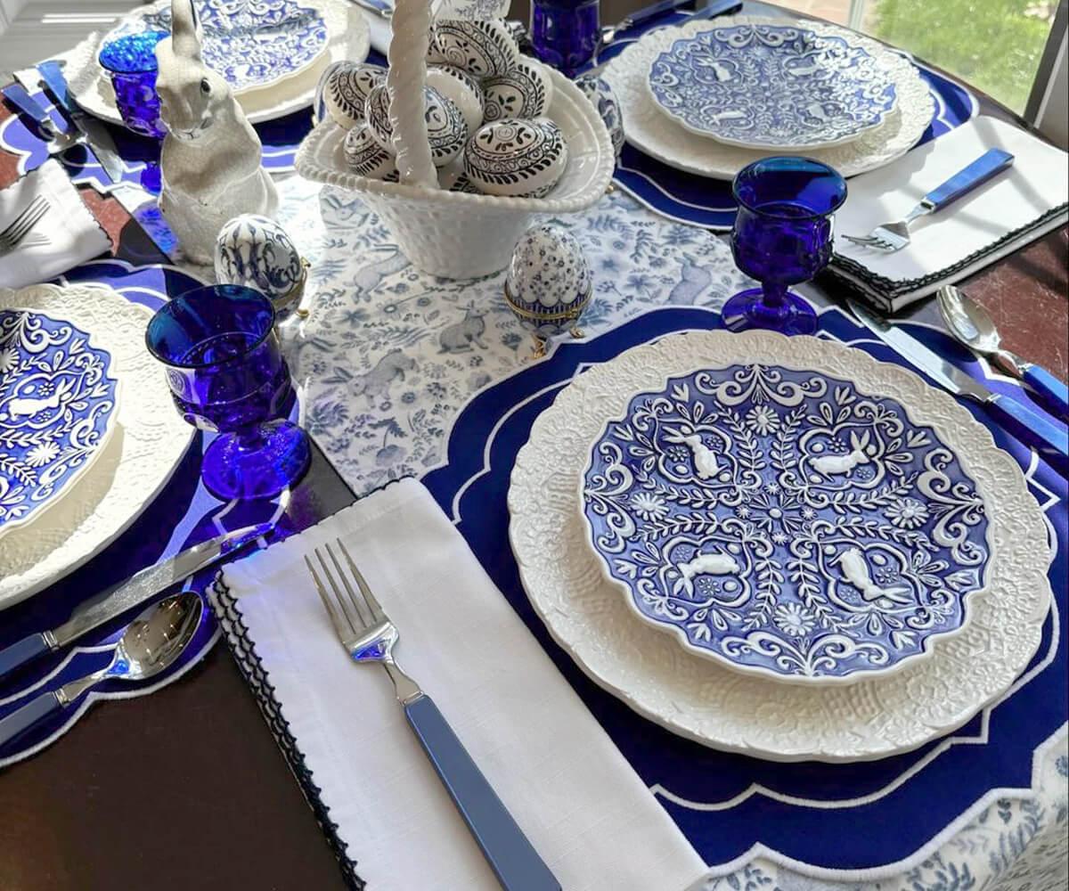 Oval Placemats Set of 4 - Cotton Placemats