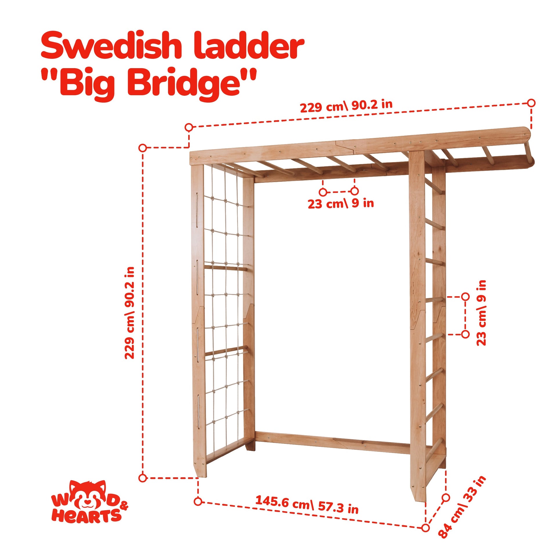 Monkey Bars with Swing Set