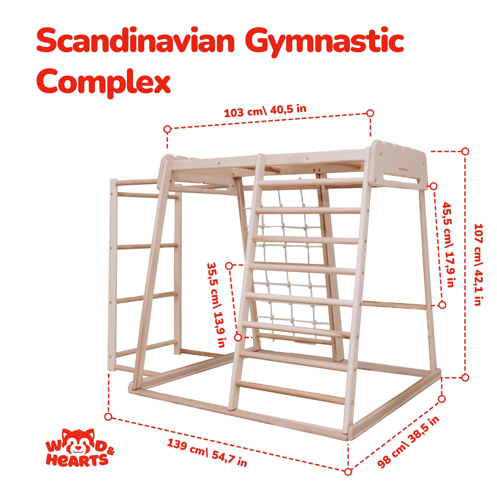 7-in-1 Ultimate Home Jungle Gym Toddler Play Structure