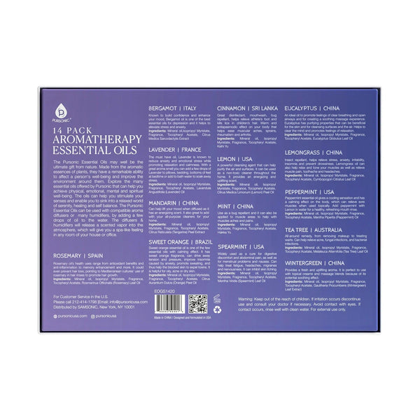 14 Pack Aromatherapy Essential Oil Gift Set - Gifts for You 'n Me