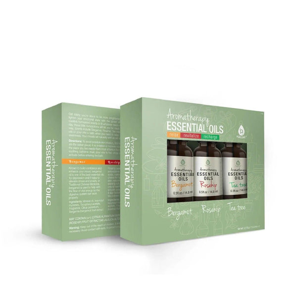 Aromatherapy Essential Oils (Bergamot, Rosehip, Tea Tree) - Gifts for You 'n Me