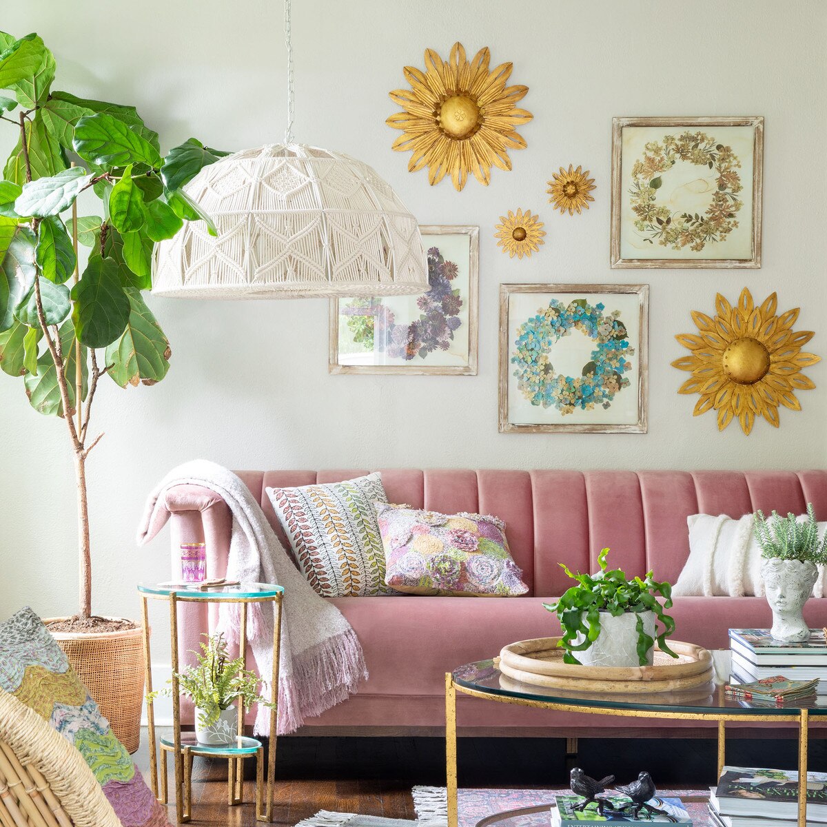Aged Copper Wall Dahlia, Large