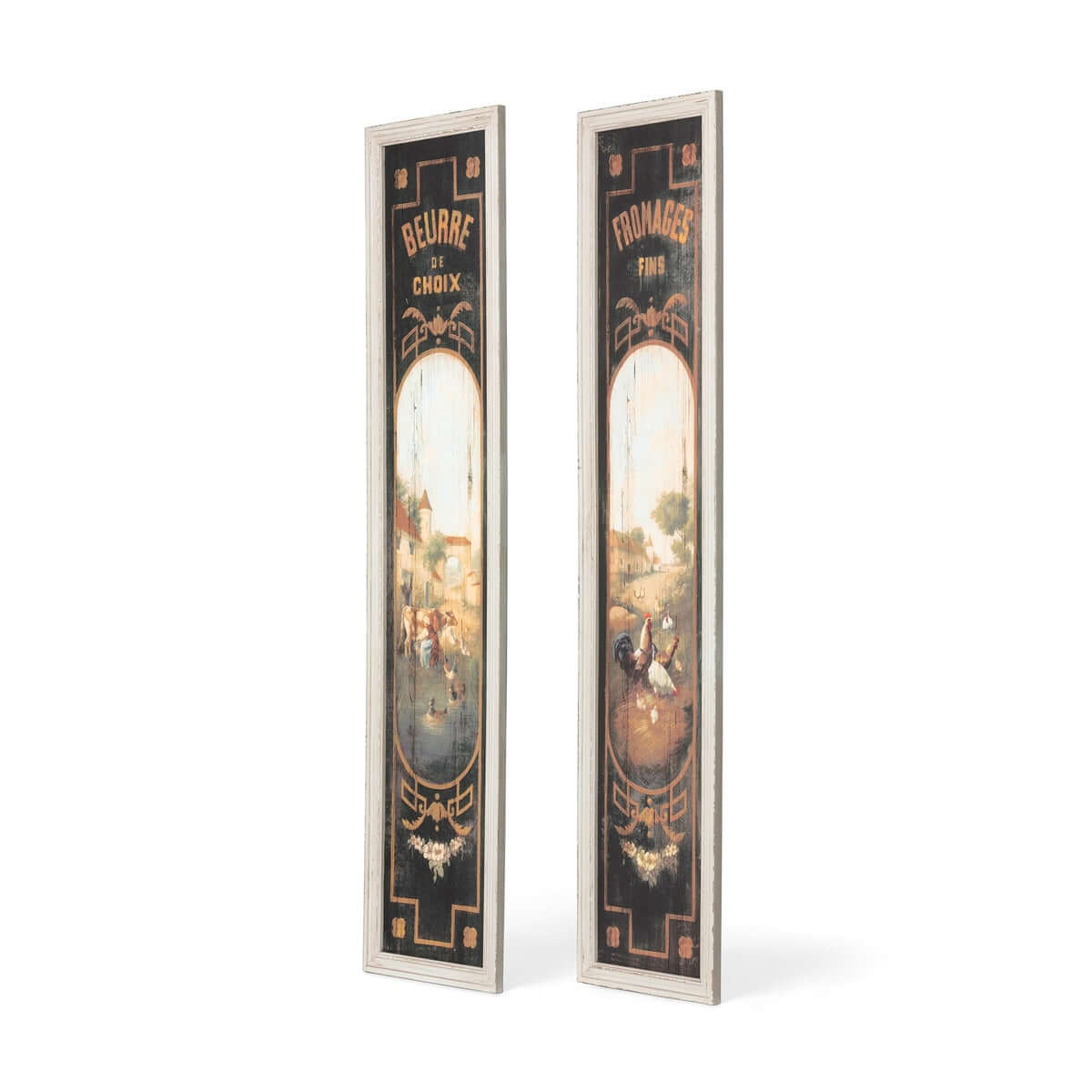 French Country Kitchen Wall Art – Vintage Butter and Cheese Signs