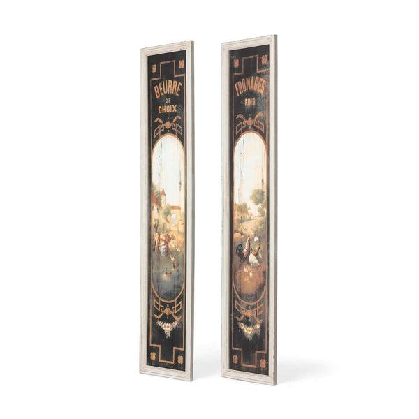 French Country Kitchen Wall Art – Vintage Butter and Cheese Signs