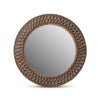 Iron Lattice Round Wall Mirror