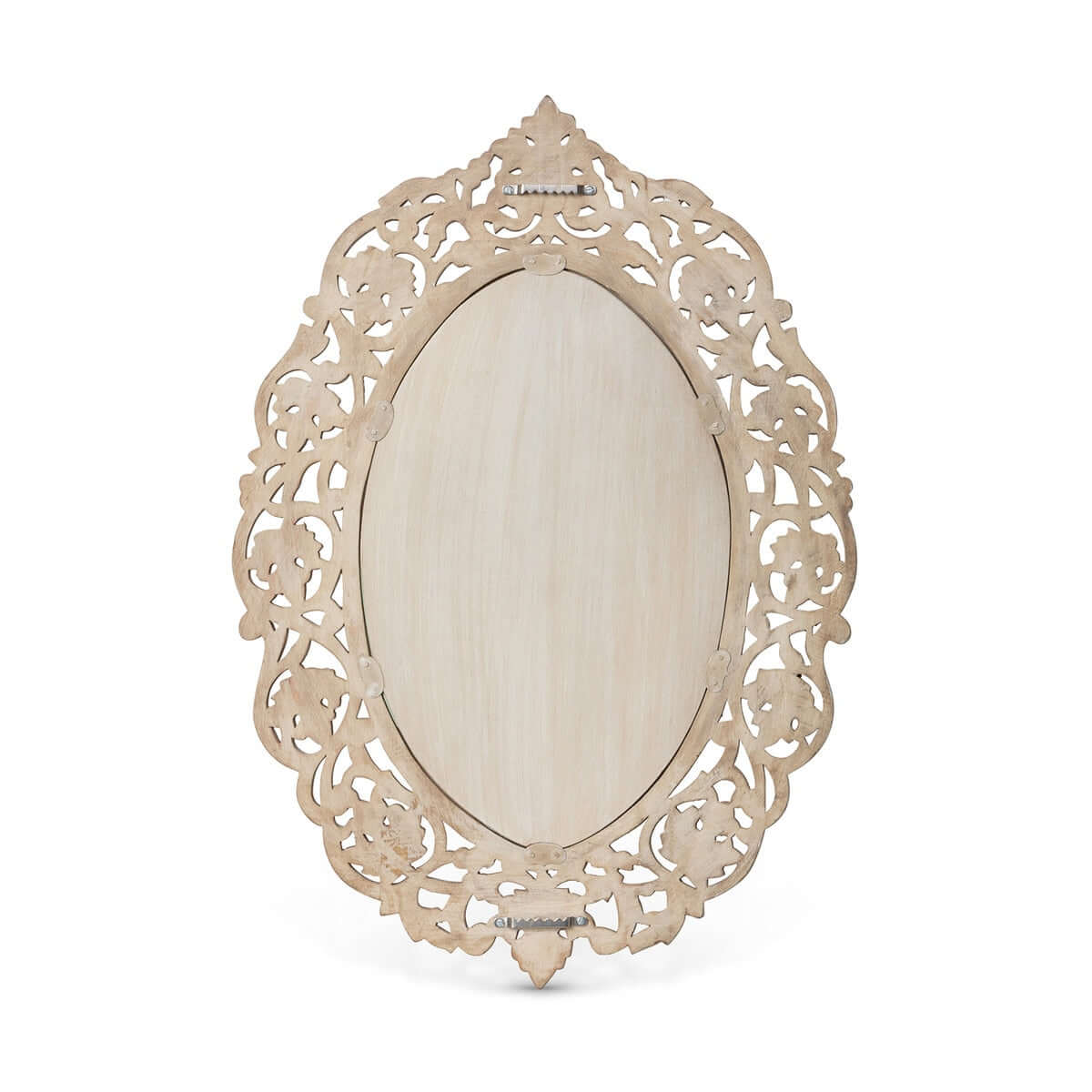Vintage Hand Carved Wood Wall Mirror