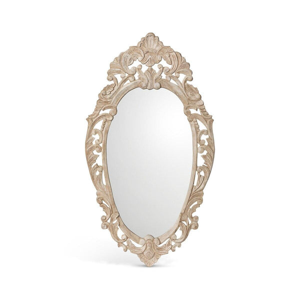 Auvergne Hand Carved Wood Mirror