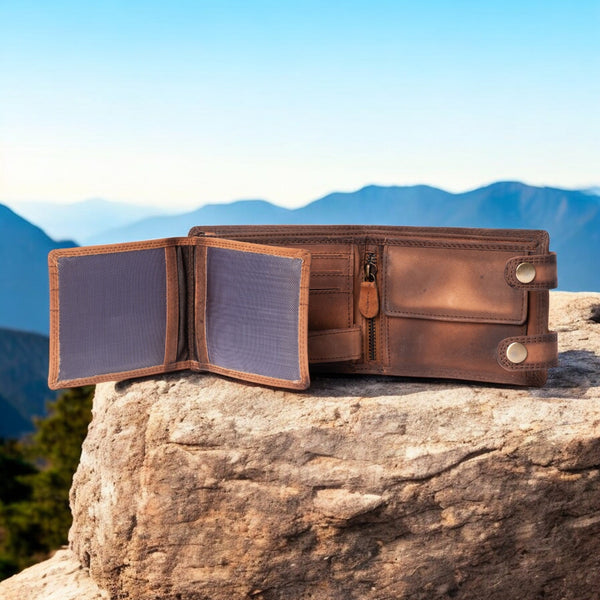 Eagle's Crest Wallet - Brown Full Grain Leather Wallet