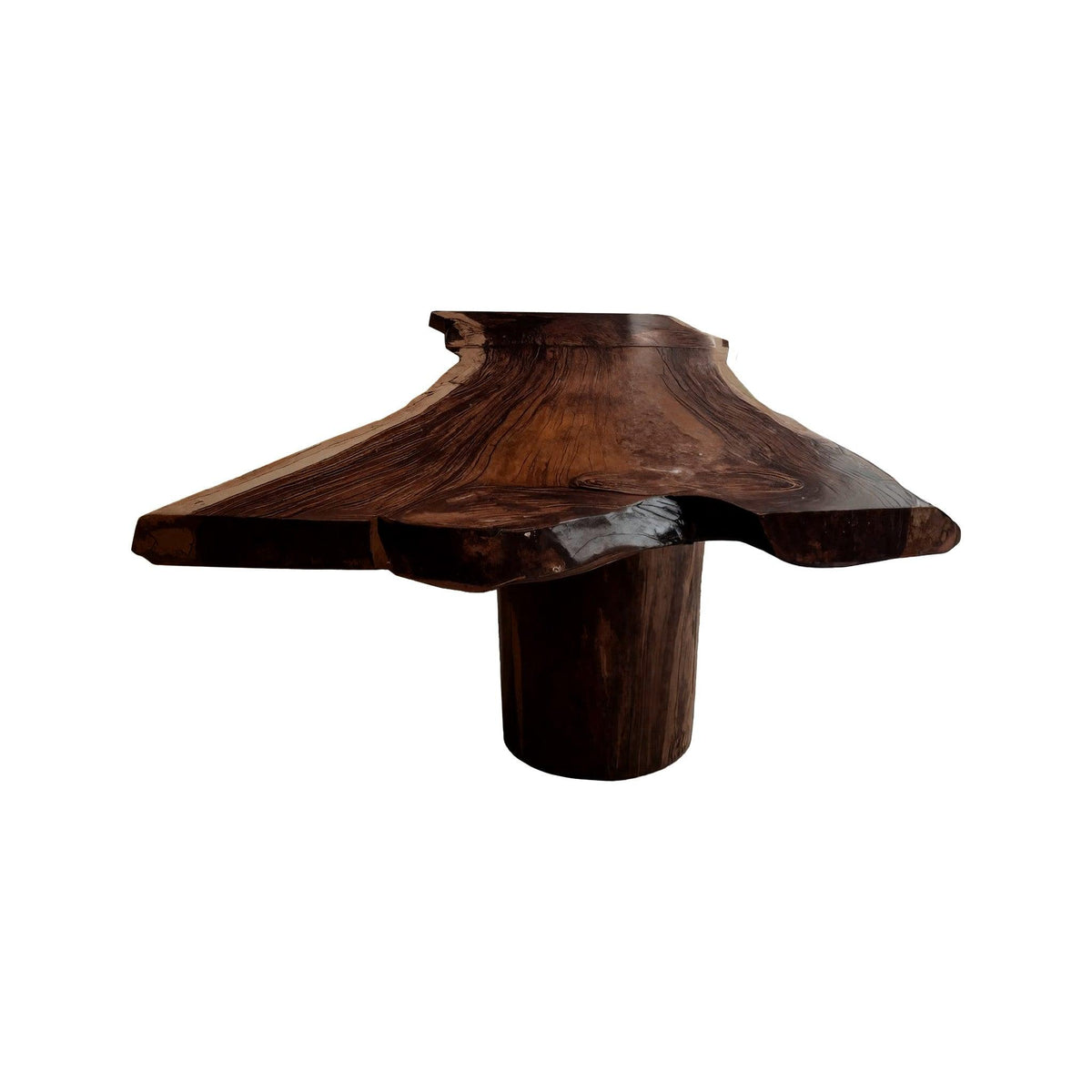Earthspan Live Edge Solid Wood Dining Table