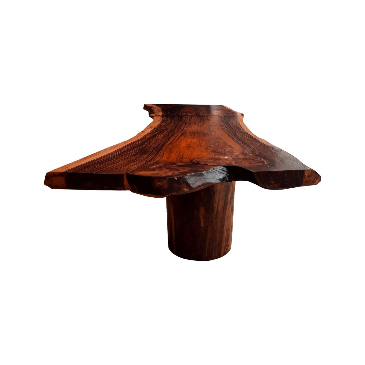 Earthspan Live Edge Solid Wood Dining Table