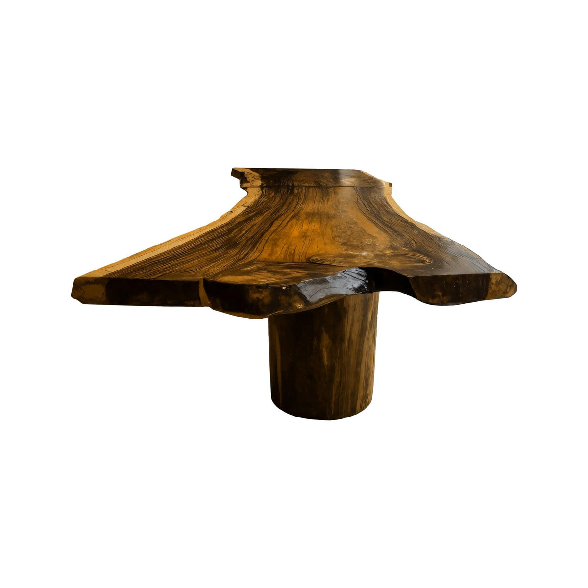 Earthspan Live Edge Solid Wood Dining Table