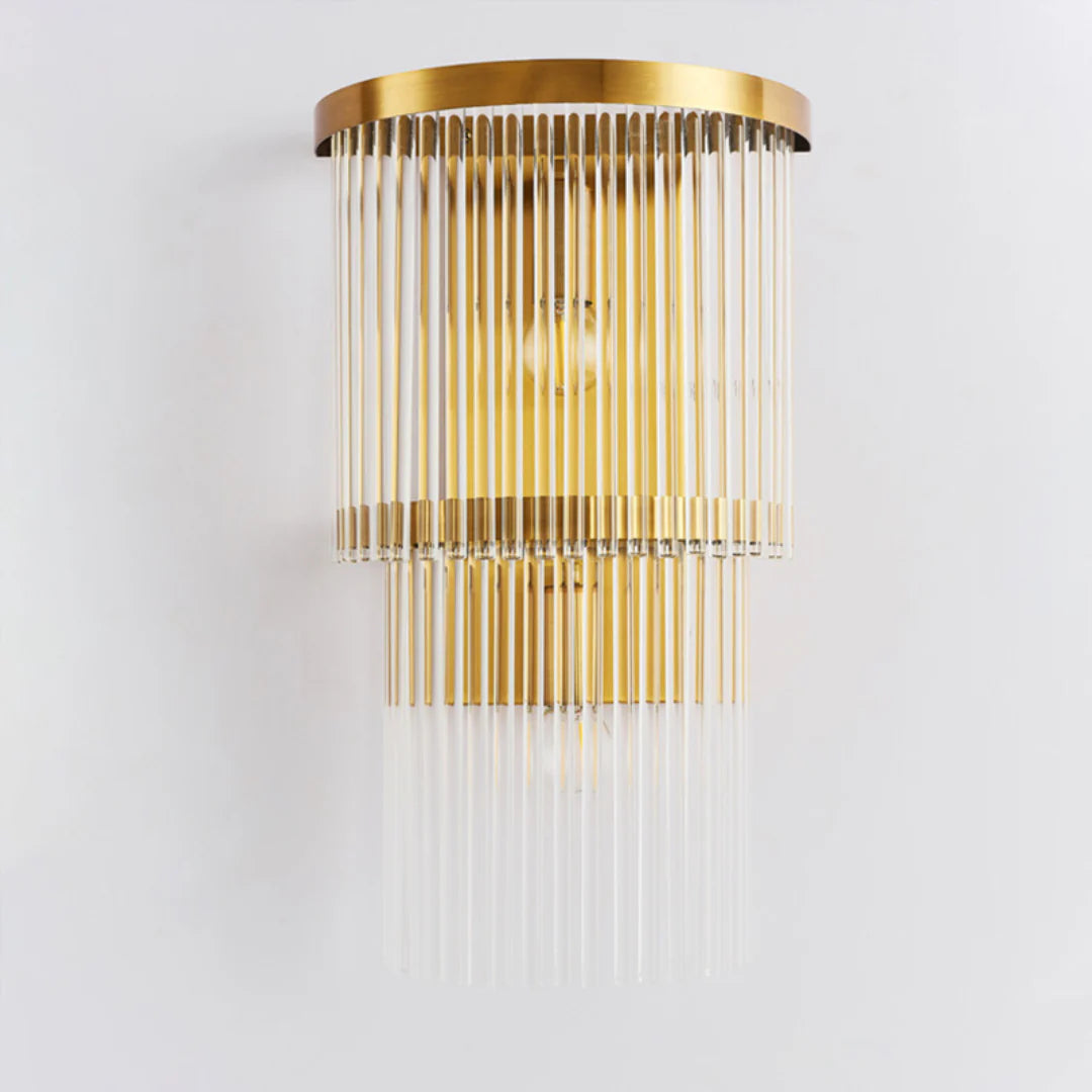 East Antique Brass Finish Wall Lamp