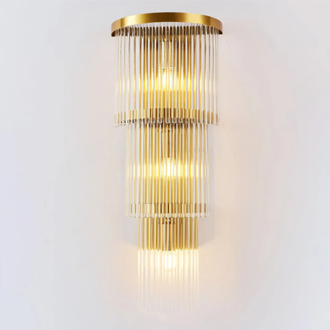 East Antique Brass Finish Wall Lamp