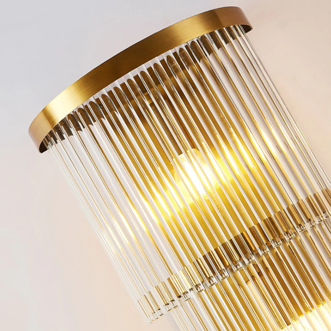 East Antique Brass Finish Wall Lamp