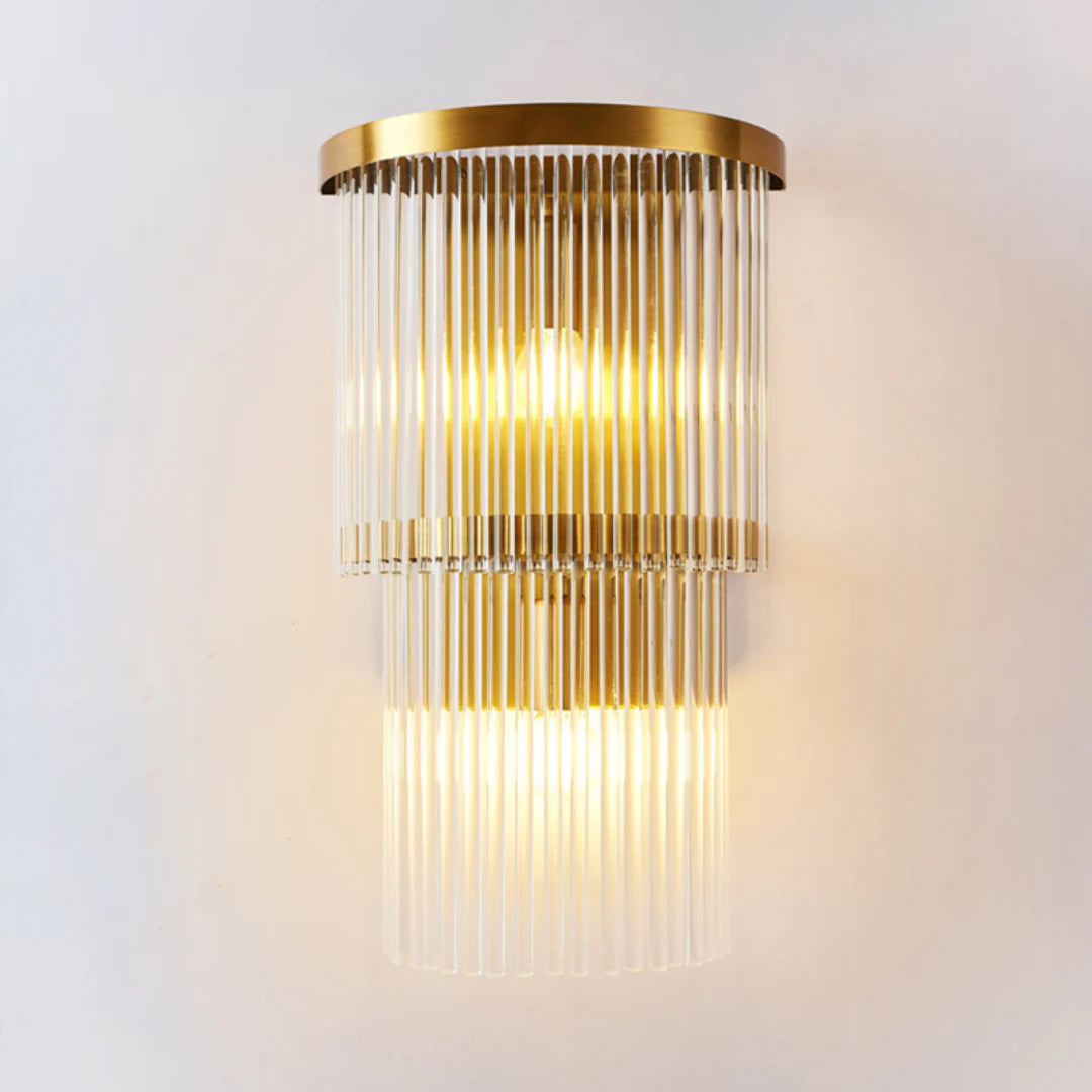 East Antique Brass Finish Wall Lamp