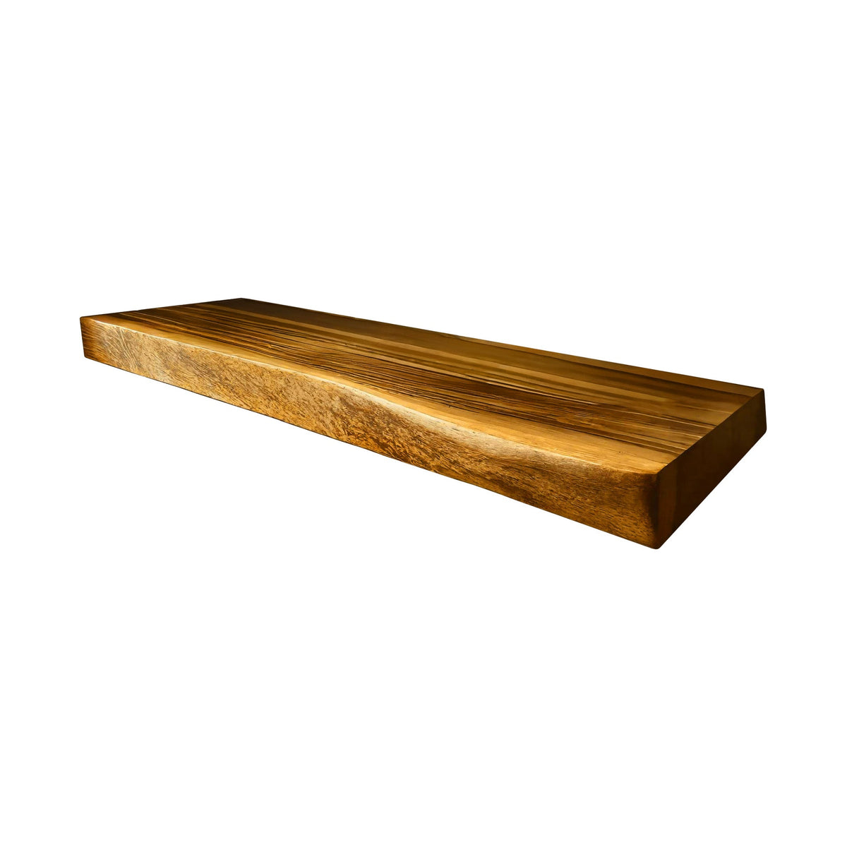 Echra Rustic Handcrafted Solid Wood Floating Bathroom Vanity Slab