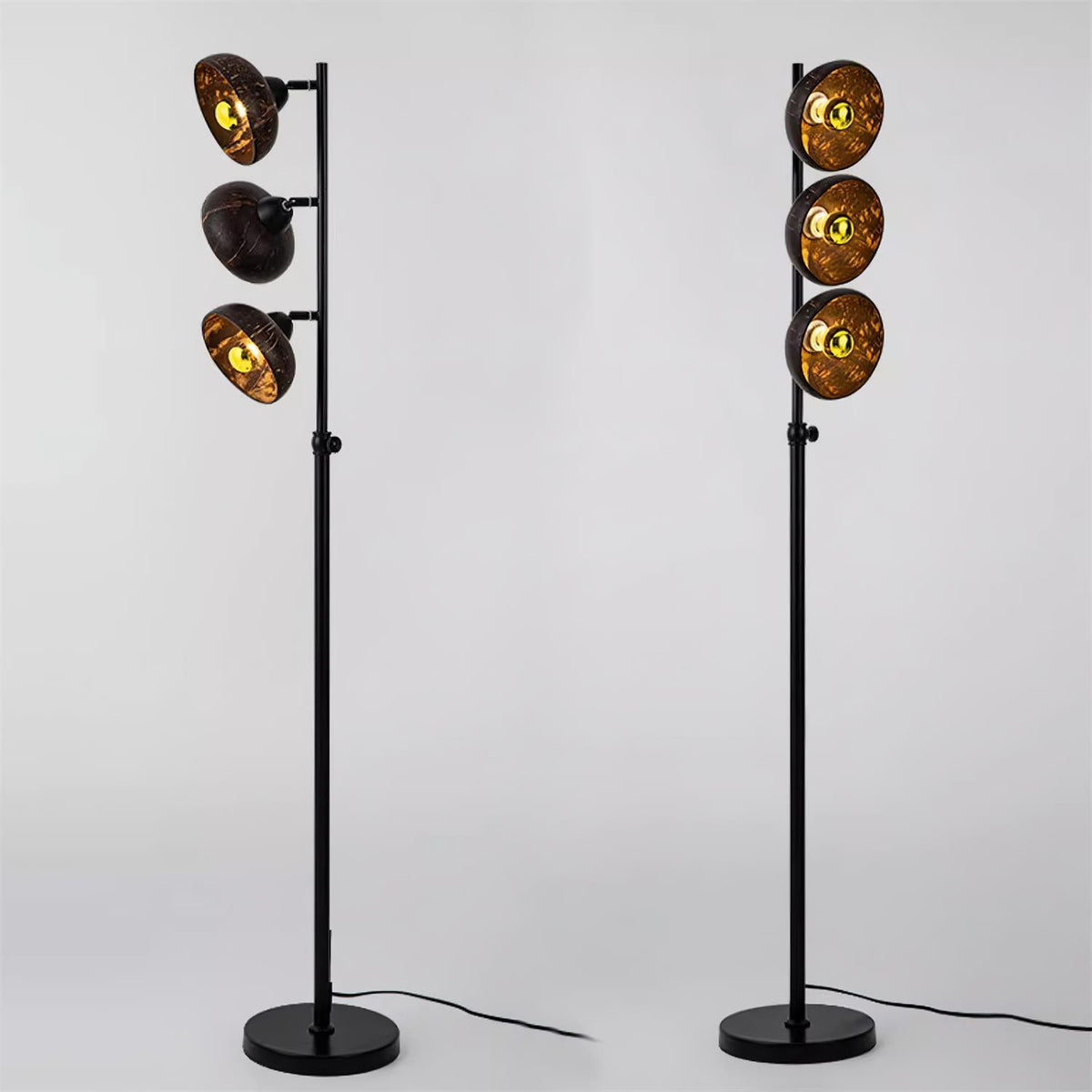 Eclipse Walnut Floor Lamp 11.8