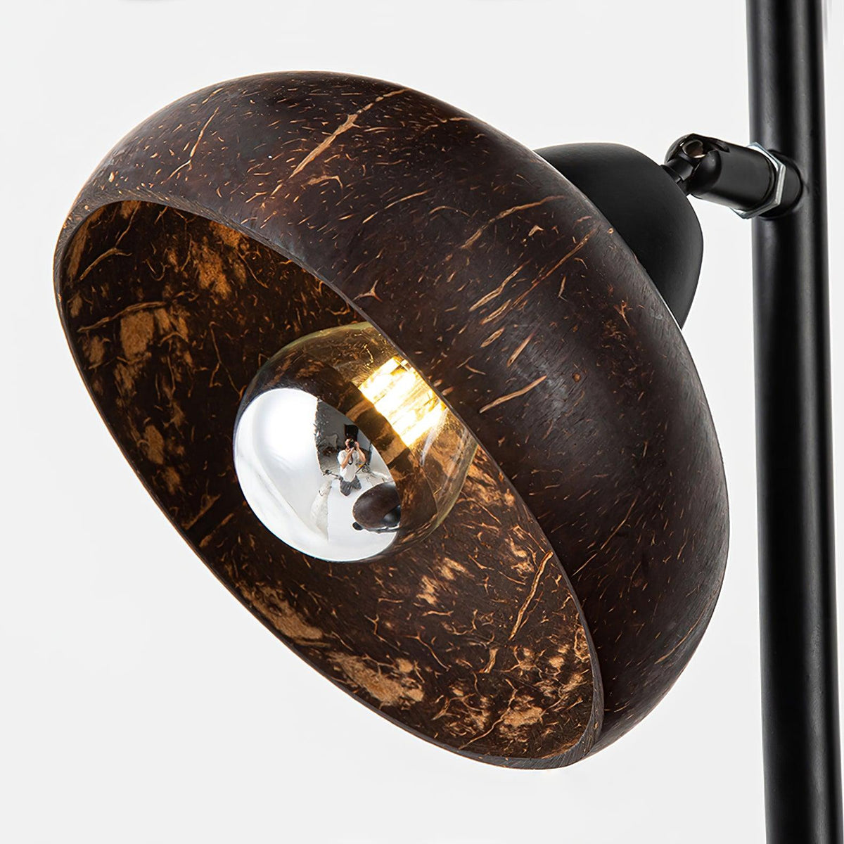 Eclipse Walnut Floor Lamp 11.8
