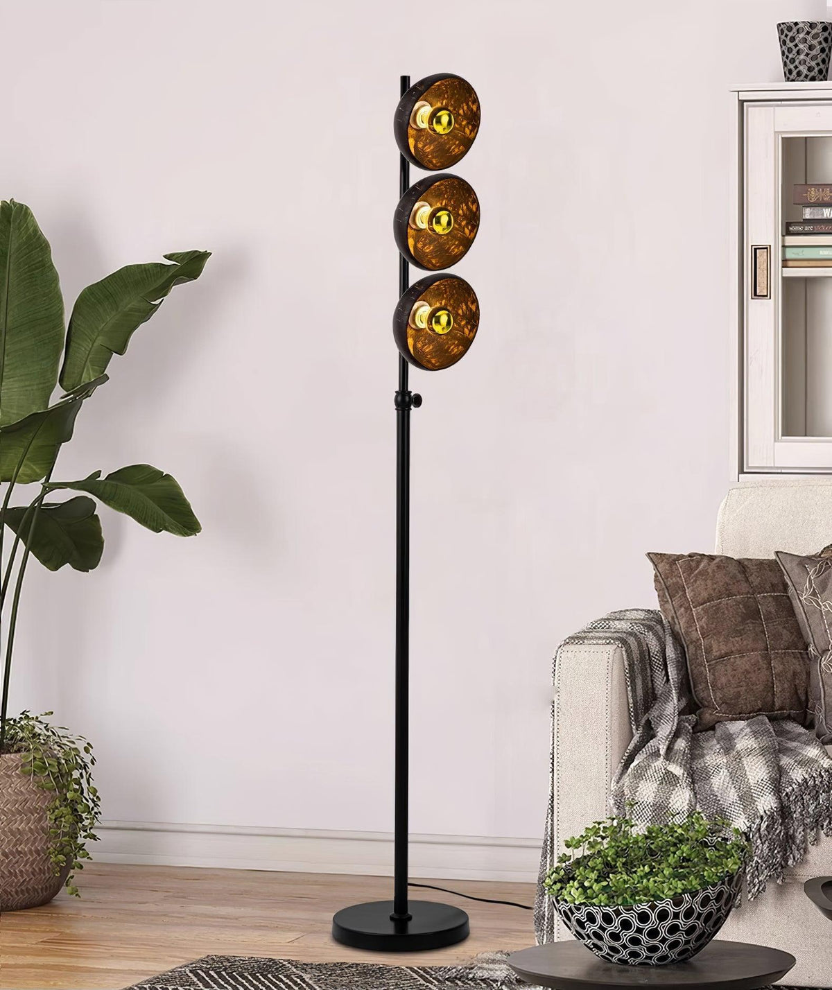 Eclipse Walnut Floor Lamp 11.8