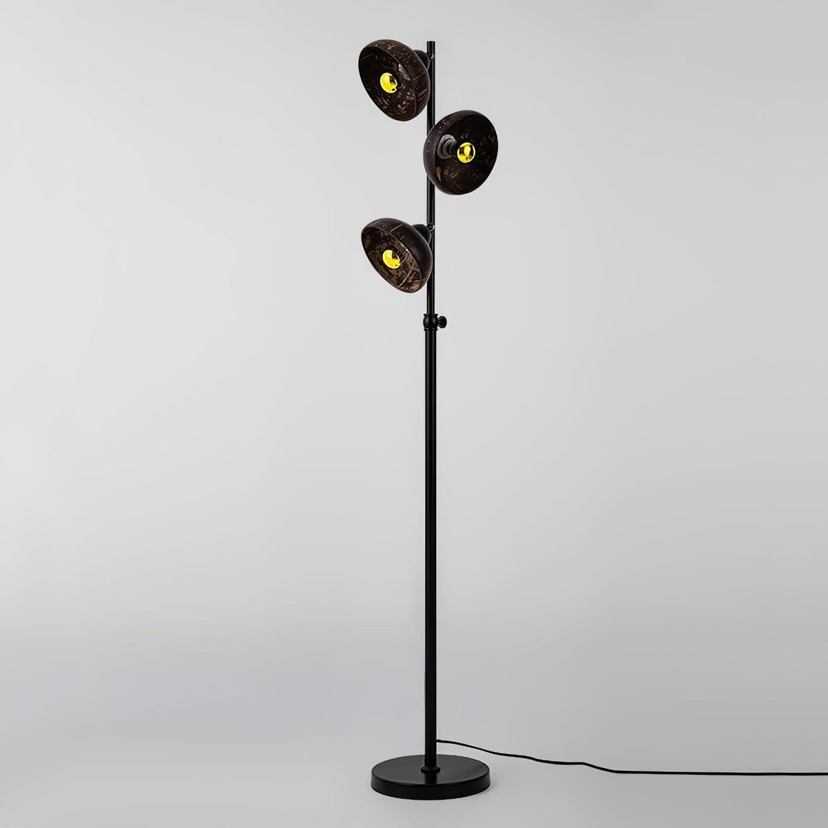 Eclipse Walnut Floor Lamp 11.8