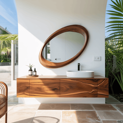 Eclipsera Artisan-Sculpted Solid Wood Mirror Frame