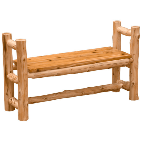 Dakota Log Bench with Arms