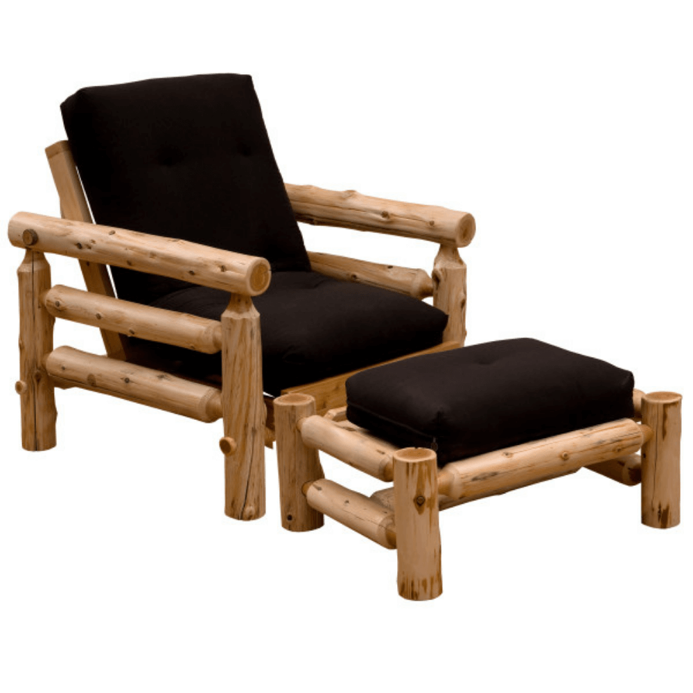 Dakota Simplified Futon Chair & Ottoman