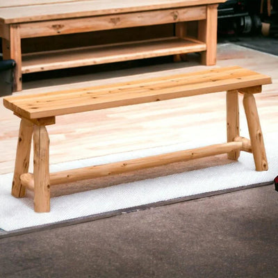 Dakota Log Bench
