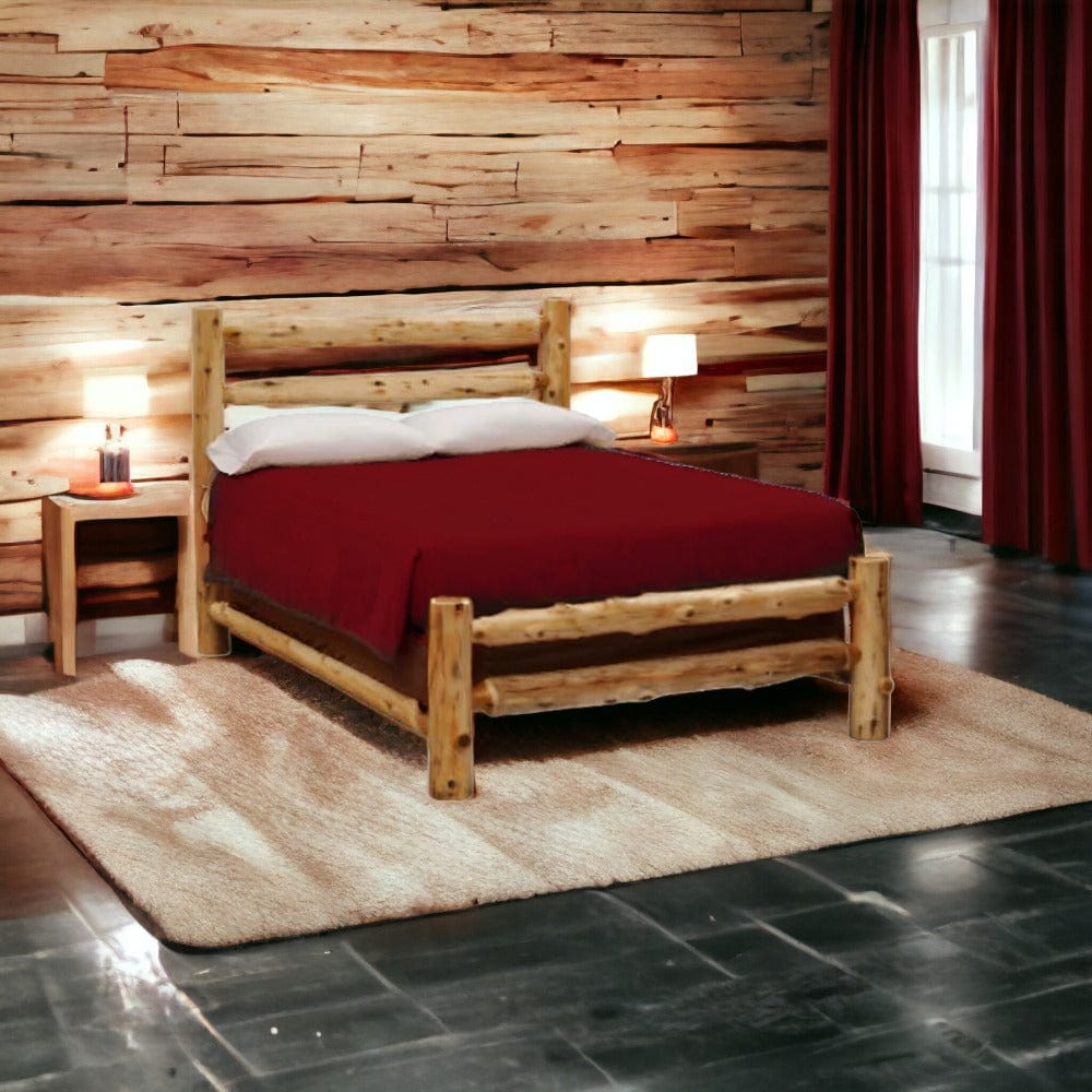 Dakota Rustic Log Bed