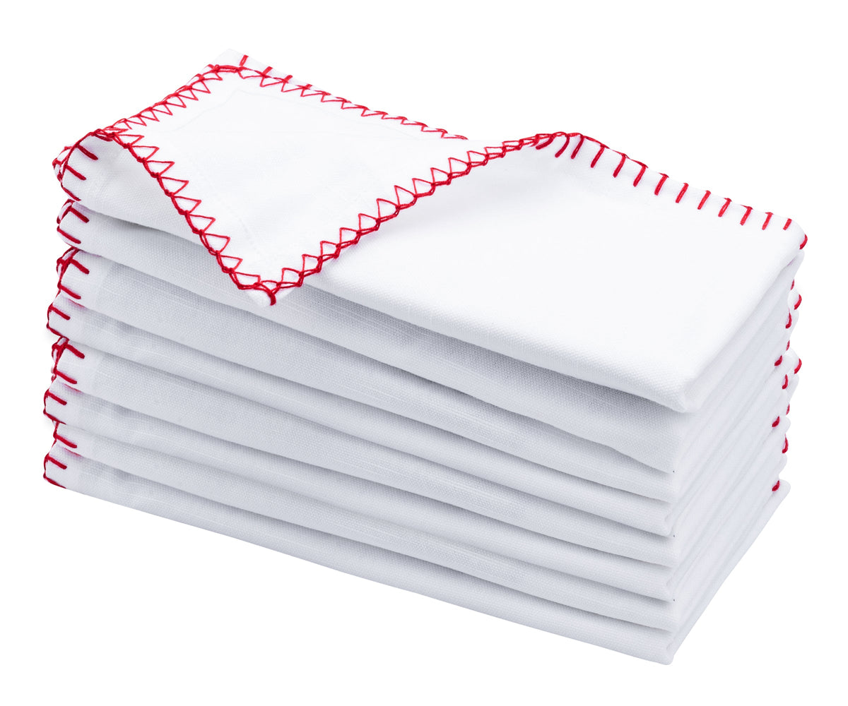 Cloth Napkins - Wedding Napkins - Shell Edge Napkin