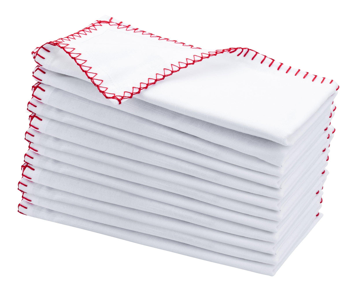 Cloth Napkins - Wedding Napkins - Shell Edge Napkin