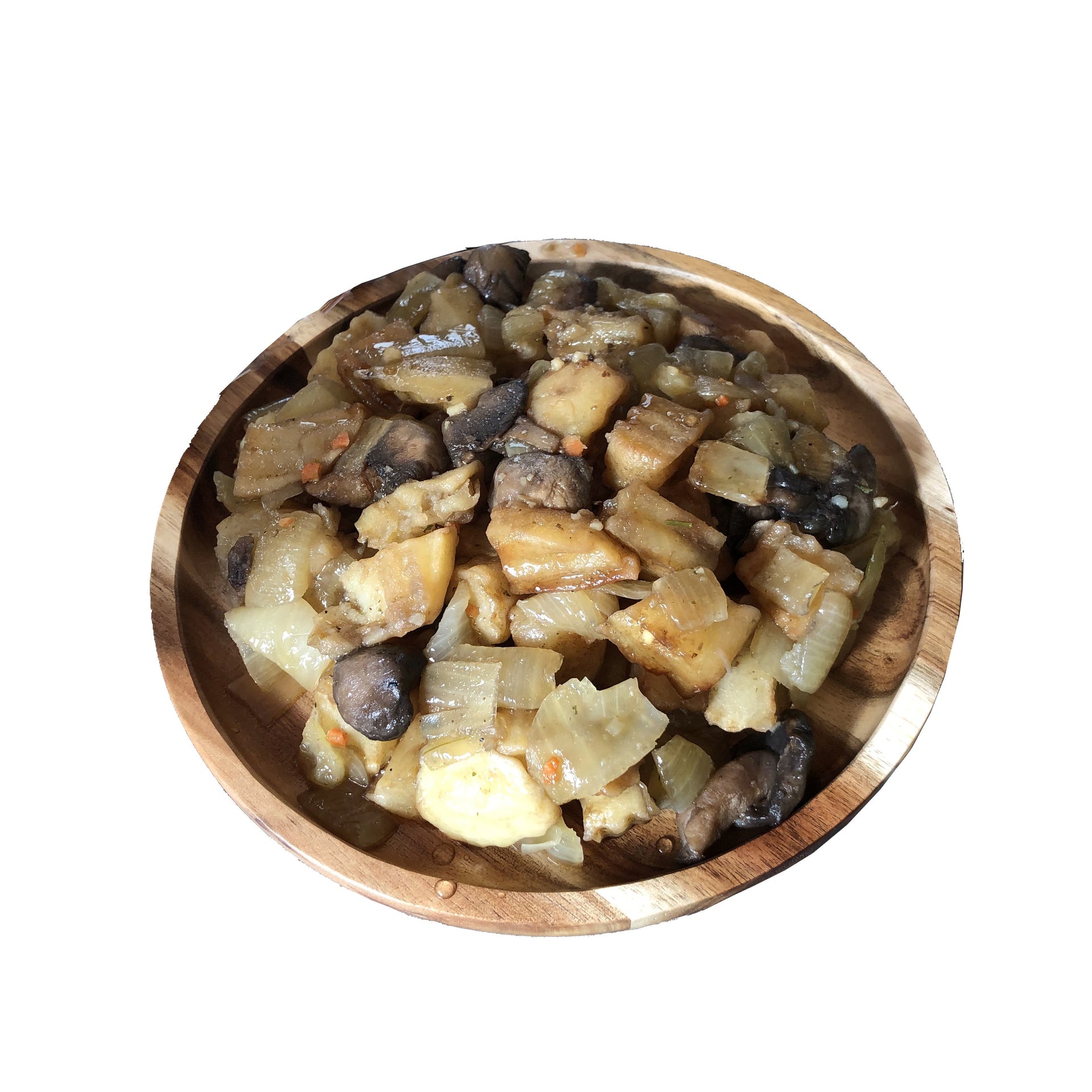 Zavis Green Acacia Wood Round Stackable Plate / Platter 8