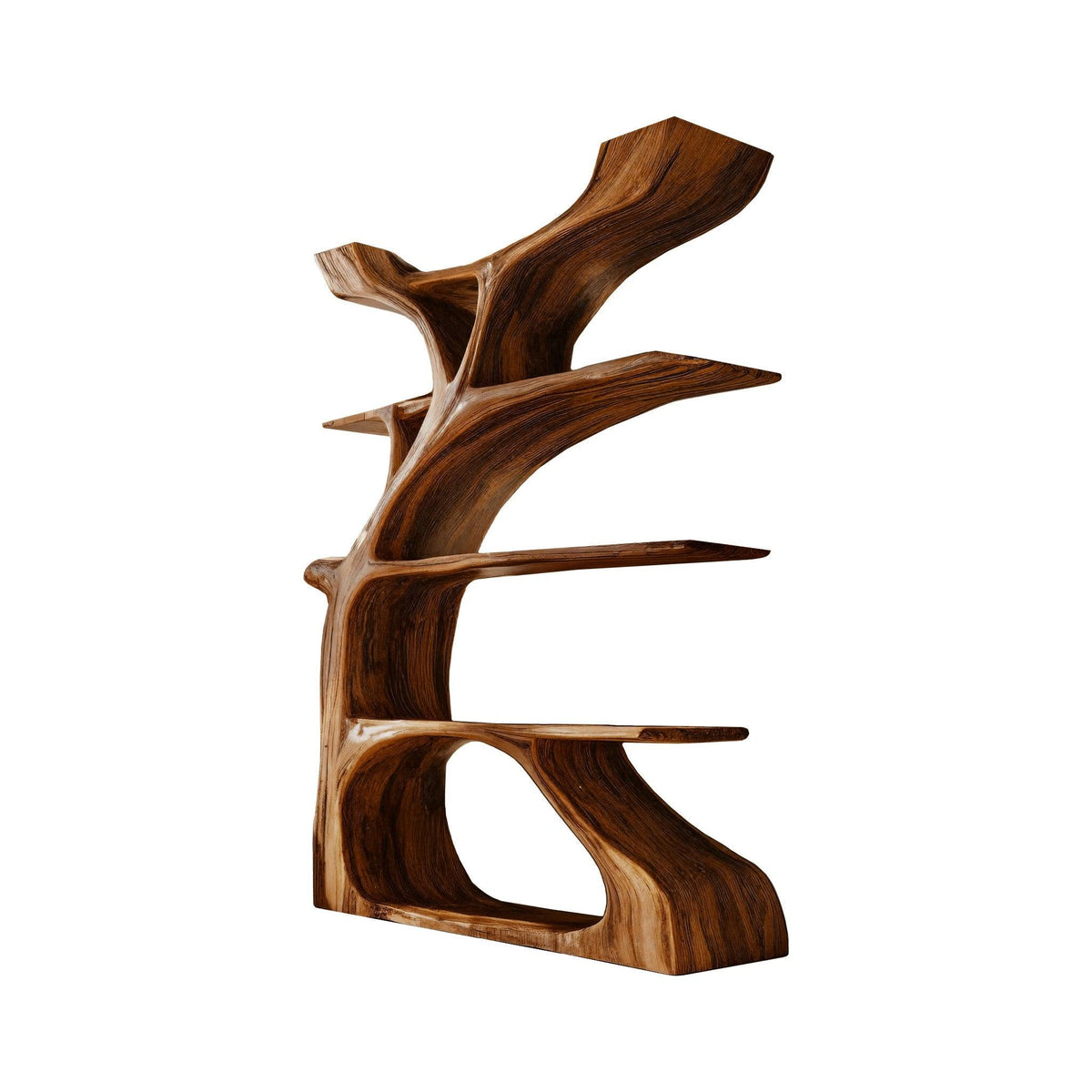 Elara Treeform Solid Wood Bookshelf