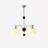 Eleanor Chandelier - 3Heads: D58 x H58cm / D22.8 x H22.8″ / Black+Chrome