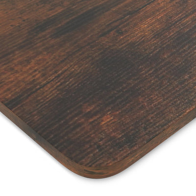 Electric Standing Desk with LED Display and 2 Memory Height Settings-Rustic Brown