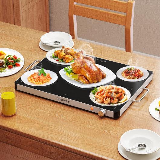 Electric Warming Food Warmer with Adjustable Temperature Control and Overheat Protection