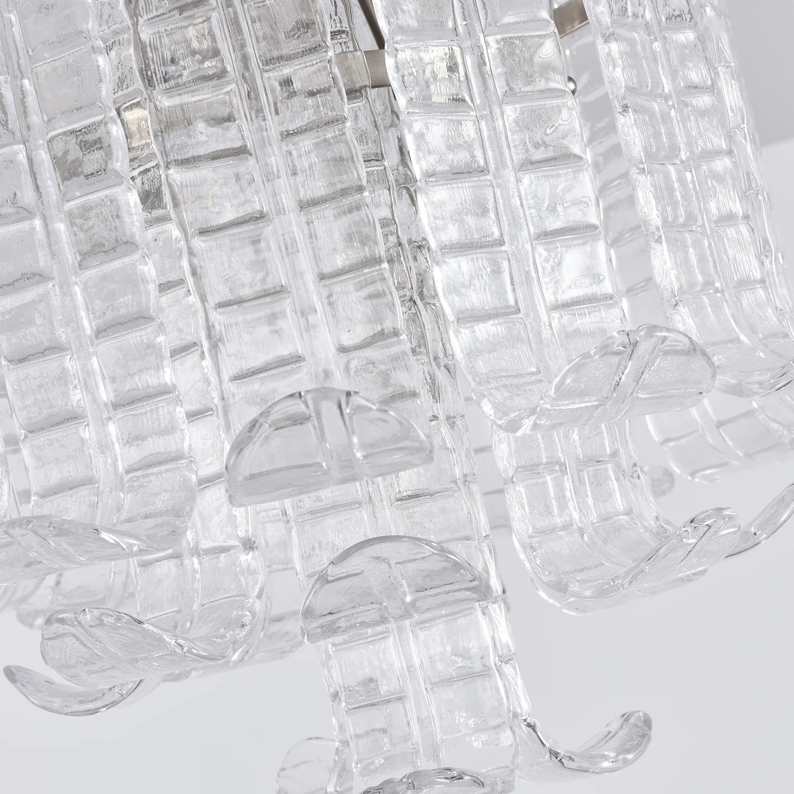 Elegant Murano Leaf Shaped Ceiling Lamp