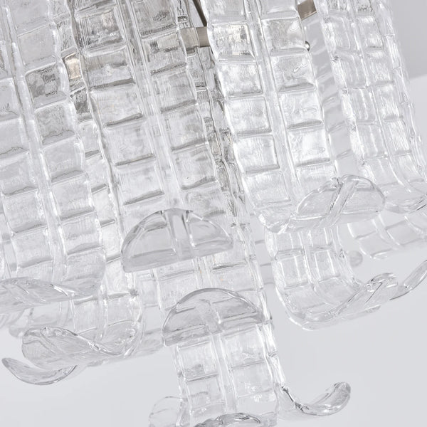 Elegant Murano Leaf Shaped Ceiling Lamp