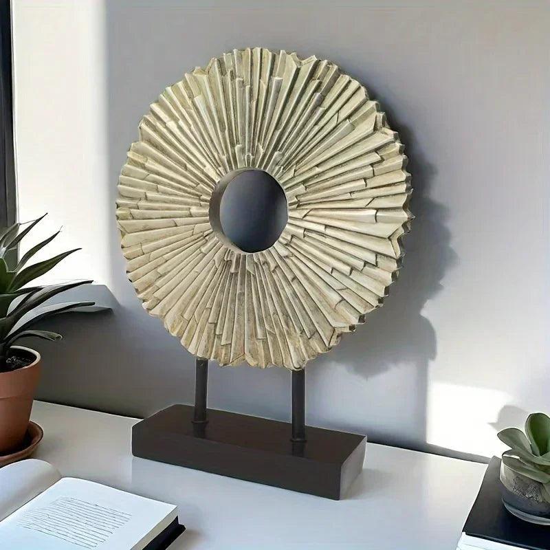 Elegant Golden Sunflower Tabletop Figurine