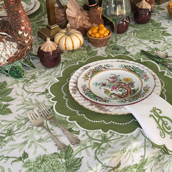 HARMONY GREEN ROUND PLACEMAT (Set Of 4)
