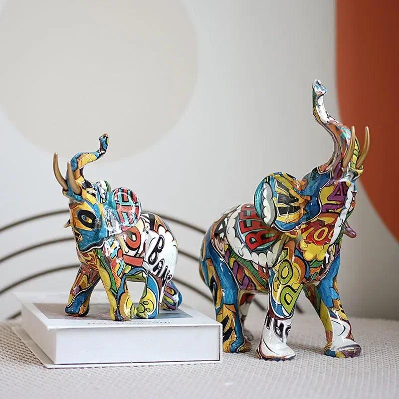 Elephant Sculpture - Modern Street Art Figurine