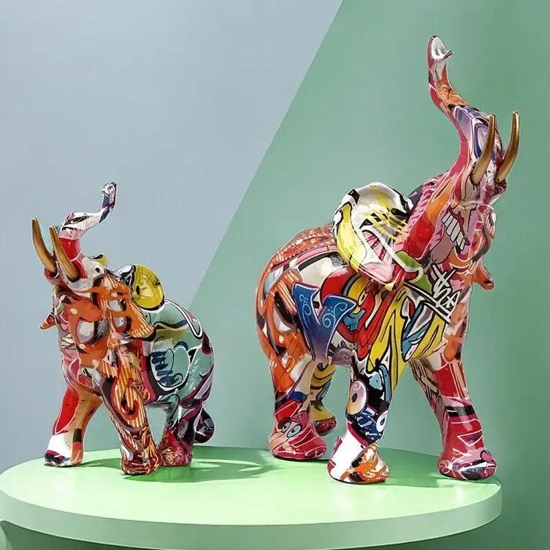 Elephant Sculpture - Modern Street Art Figurine