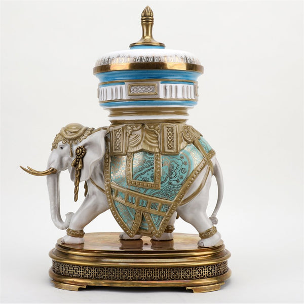 Elephant Statue With Lidded Box And Bronze Ormolu | Gifts for You 'n Me