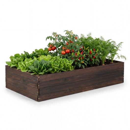 Elevated Wooden Garden Planter Box Bed Kit