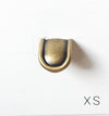 Tab Finger Drawer Pulls "Ella" in Antique Bronze - XS
