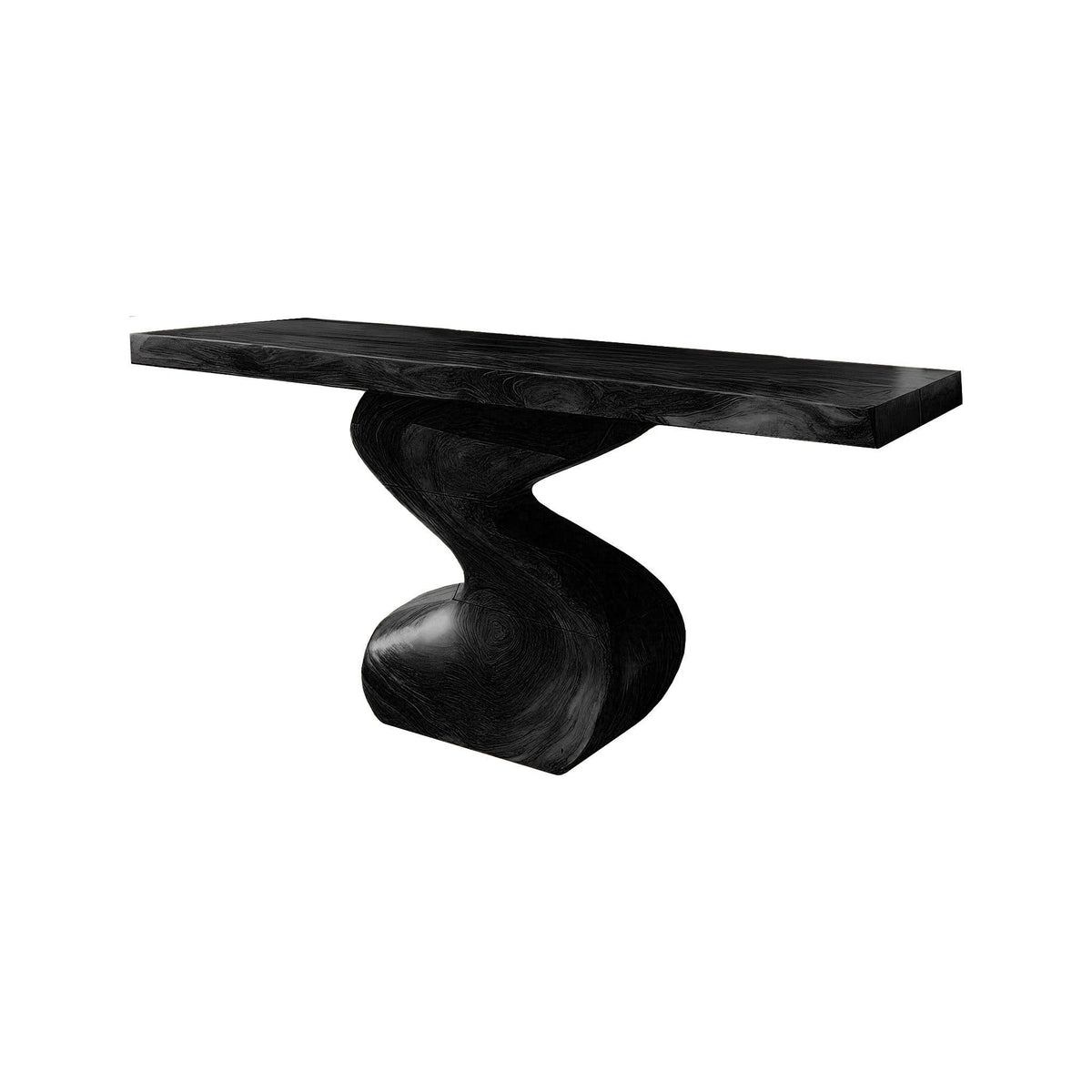 Elora Curve Solid Wood Console Table